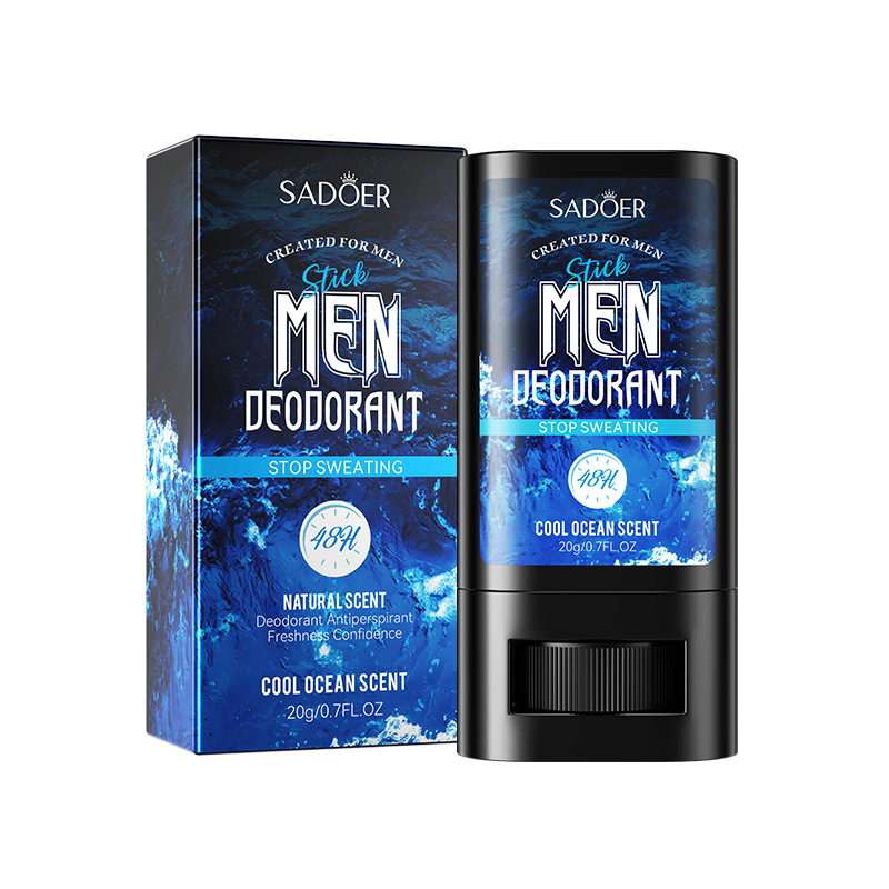 Déodorant Homme SADOER Baume Anti-Transpirant – Formule Bio aux Plantes et Fines Herbes – Protection Anti-Sueur Longue Durée – Soin Corps Naturel 20g
