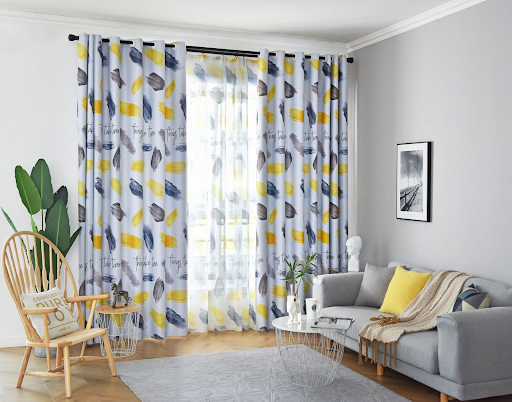 Rideaux et Cantonnières Style Nordique Moderne – 100% Polyester Haute Occultation (70%-90%) – Rideaux à Œillets Plissés pour Salon – Qualité Supérieure Tissée