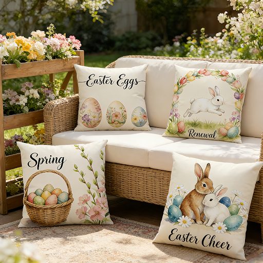 Housse de Coussin de Noel – Imprimé Père Noel pour Canapé et Salon – Taie Oreiller Festive 45x45 cm en Lin ou Peluche – Décor Maison et Chambre